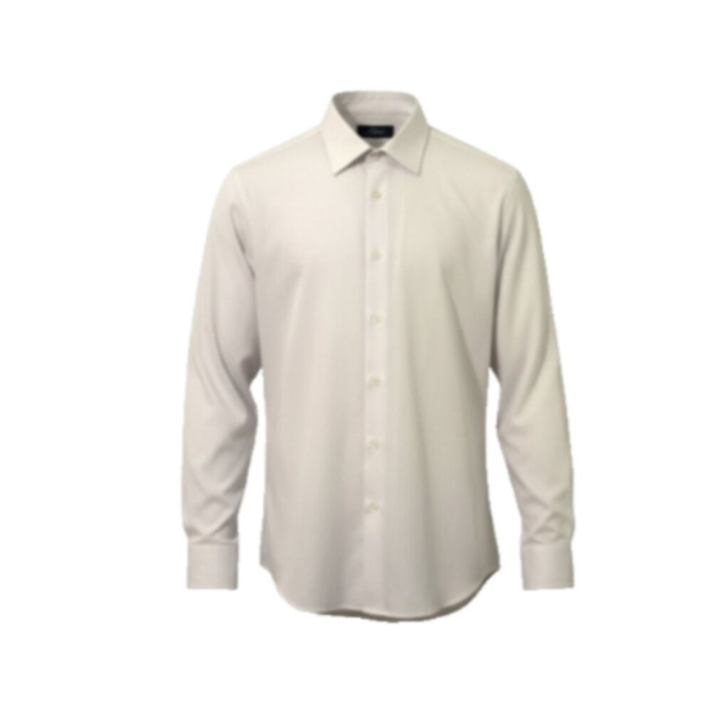 Cellini Men's Dress Shirt 16 41 White 100% Cotton Long Sleeve Classic Fit